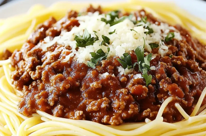 Cincinnati Chili (Spiced Meat Sauce on Spaghetti)