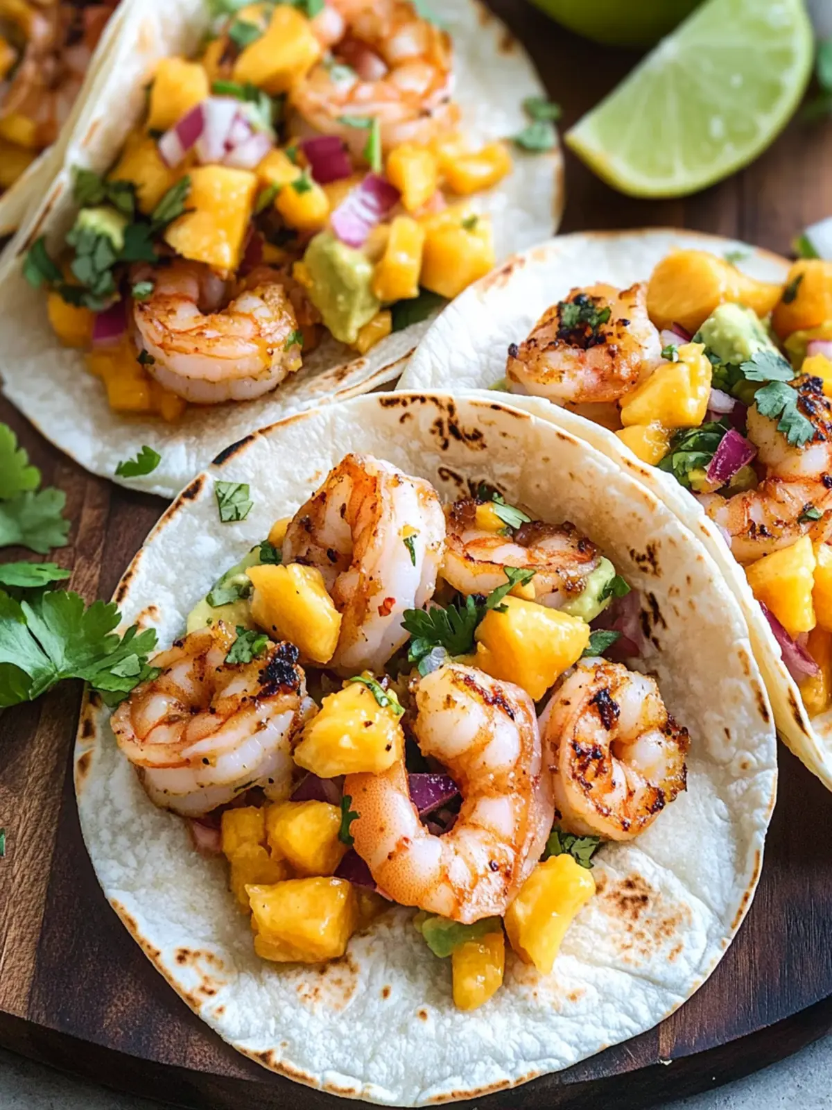 Shrimp Tacos With Mango Salsa