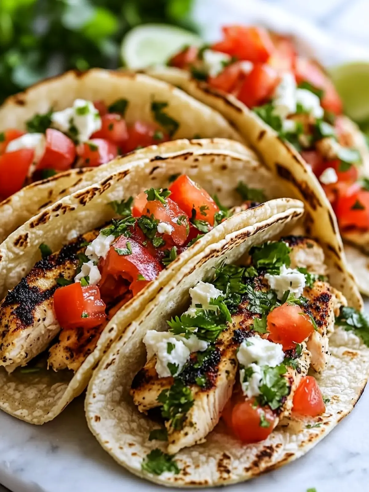 Cilantro Lime Grilled Chicken Tacos
