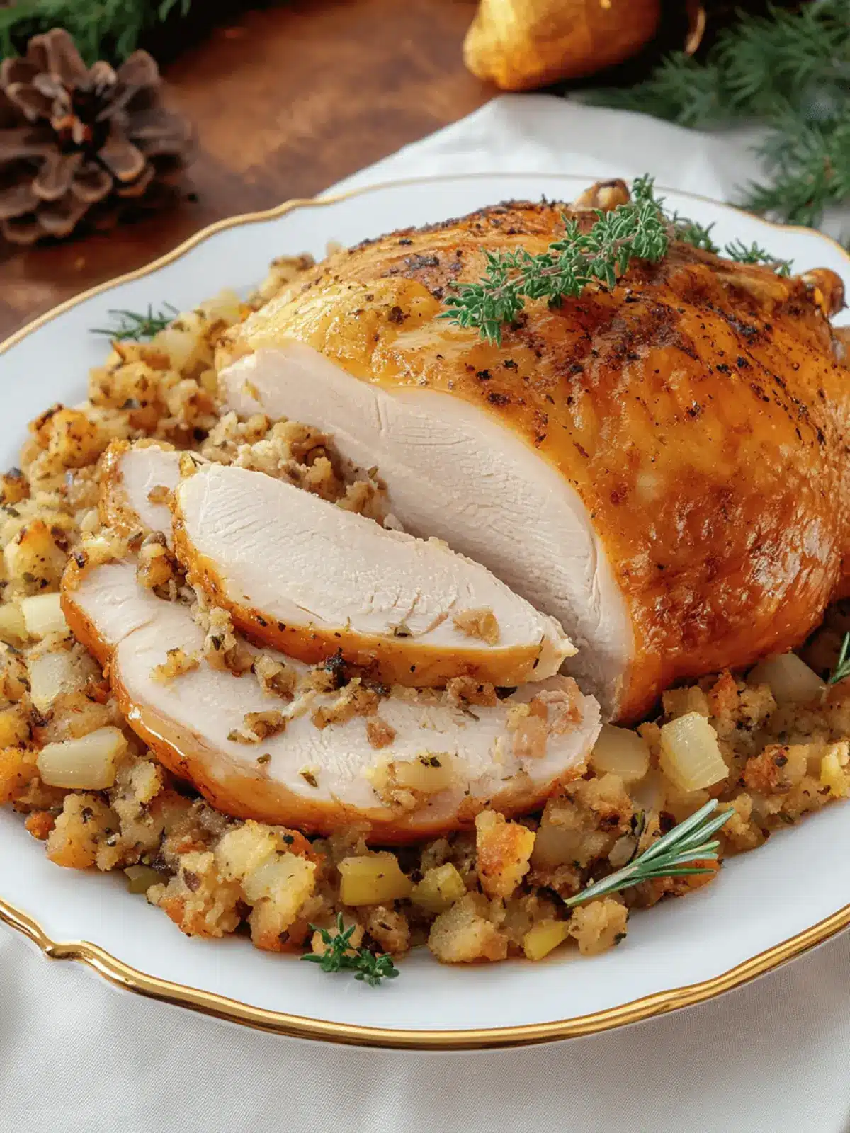 Turkey and Dressing (Roast Turkey with Stuffing)
