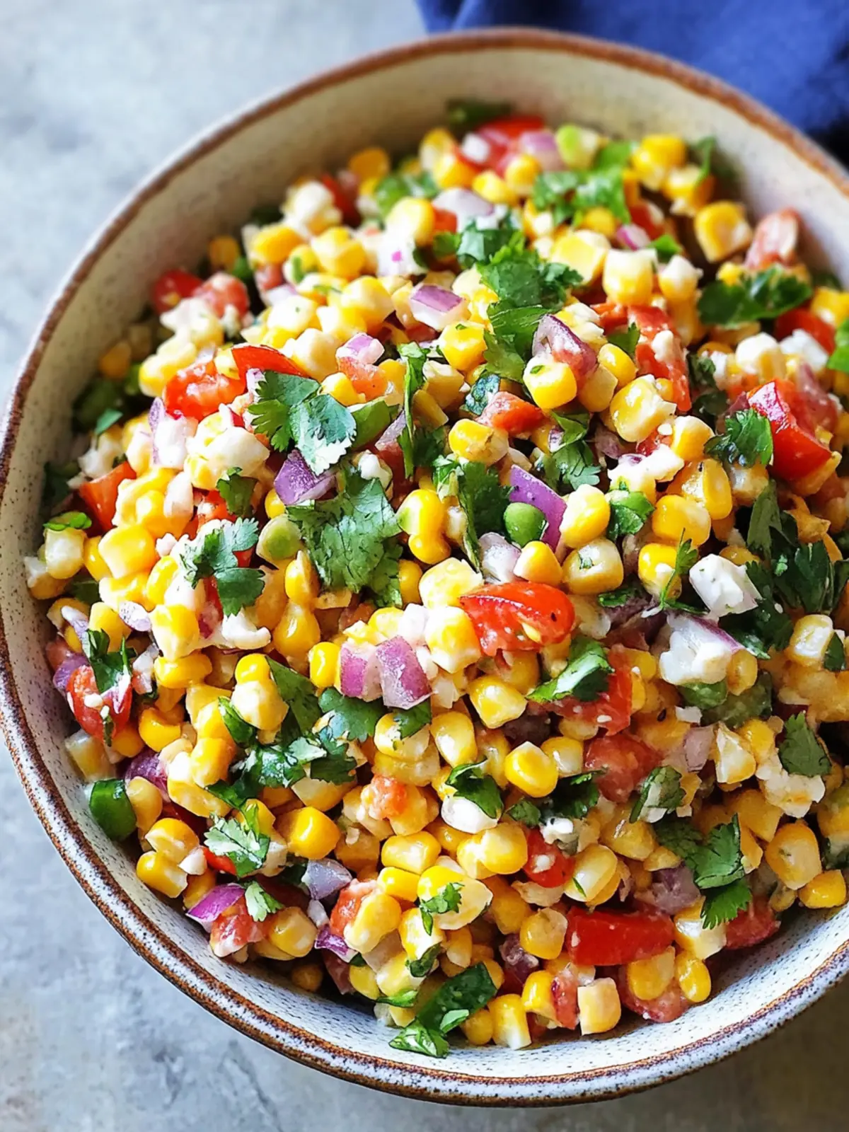 Mexican Corn Salad (No Mayo)