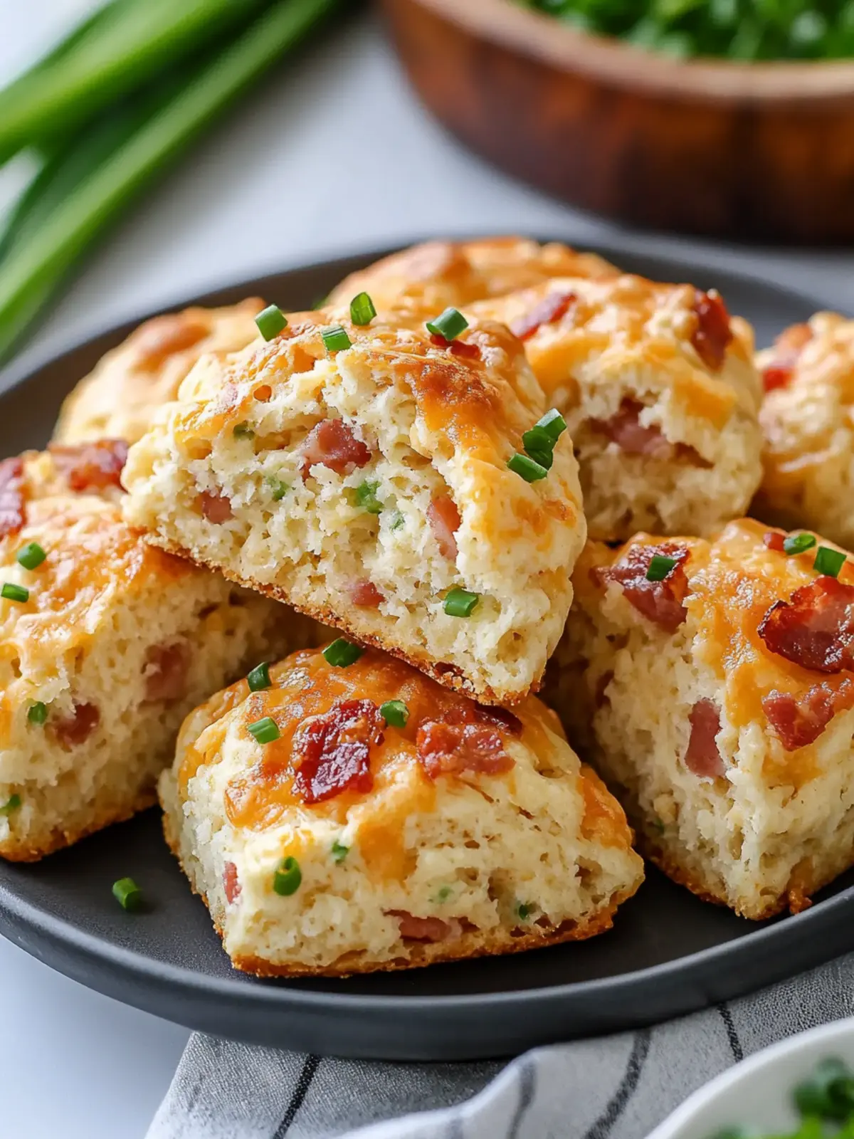 Super Fluffy Bacon Cheddar Chive Scones for Cozy Mornings 3 Super Fluffy Bacon Cheddar Chive Scones