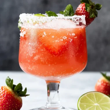 Strawberry Mezcal Margarita