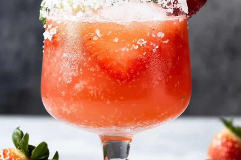 Strawberry Mezcal Margarita