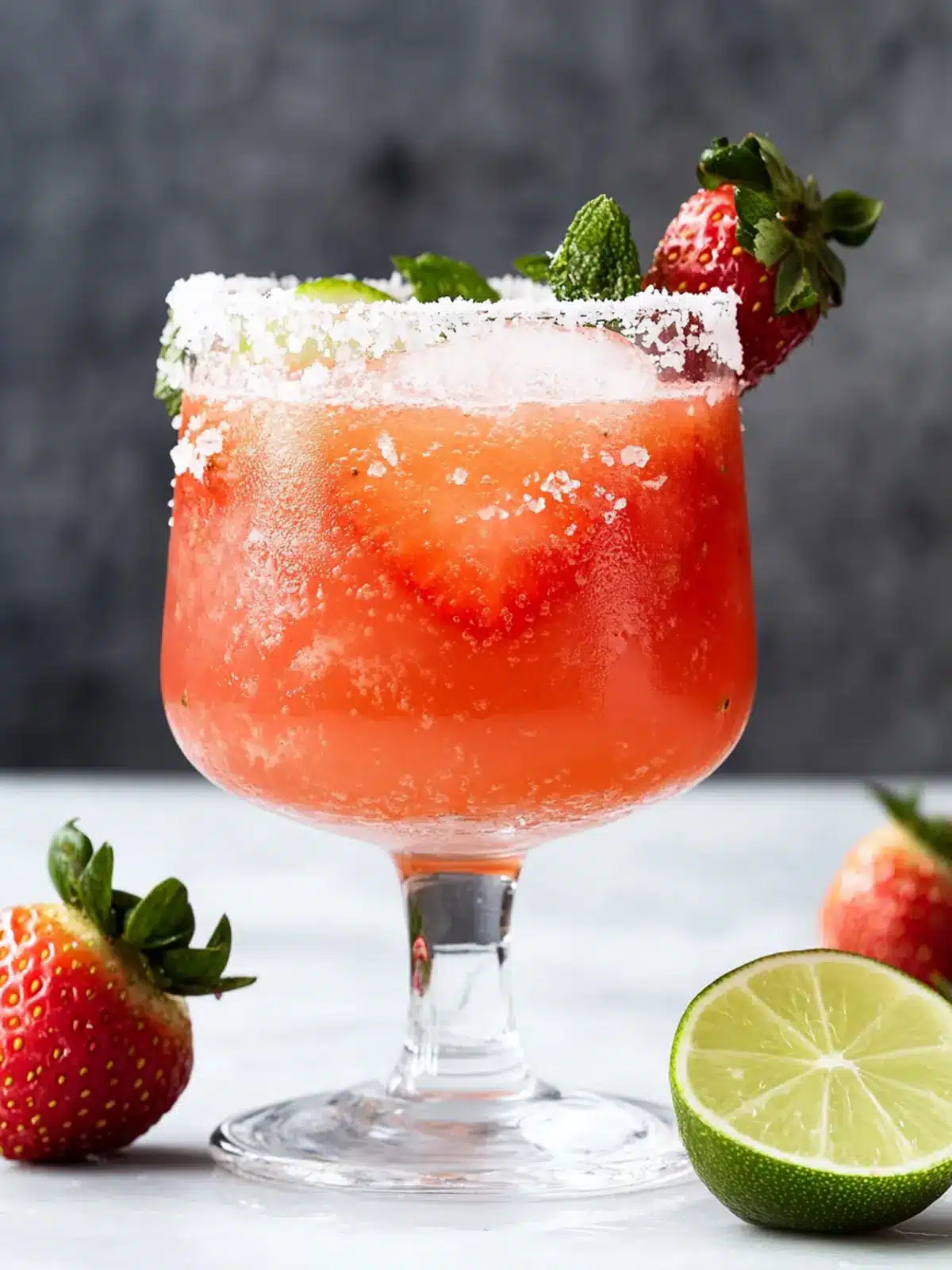 Strawberry Mezcal Margarita