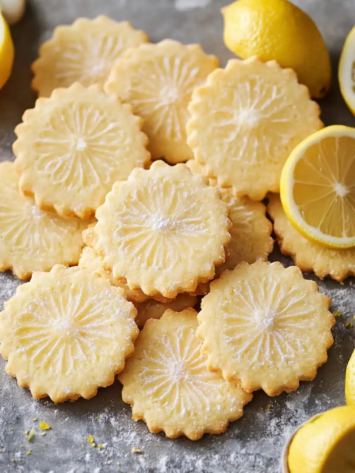 Lemon Shortbread Cookies