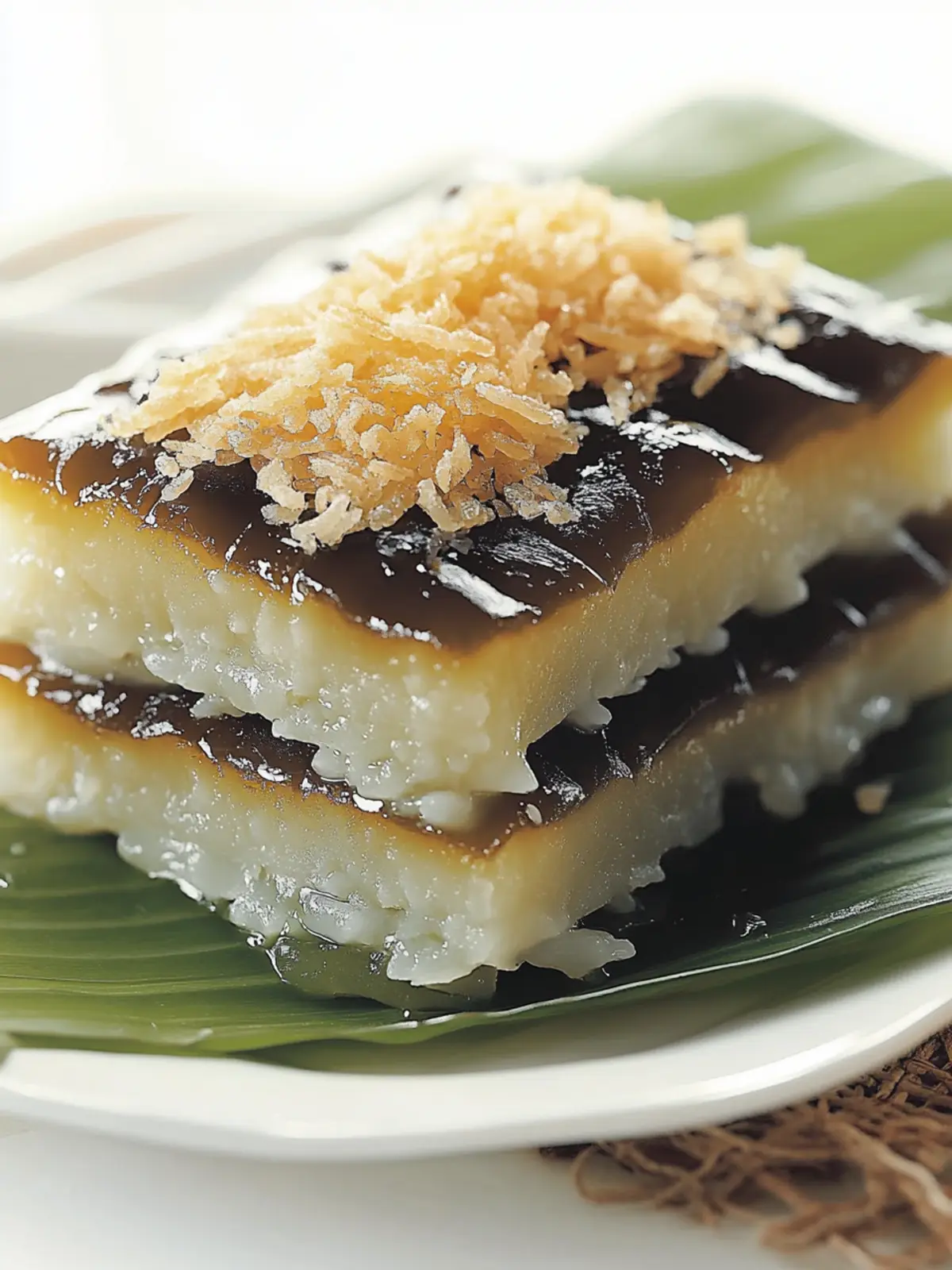 Filipino Sapin-Sapin (Layered Rice Cake)
