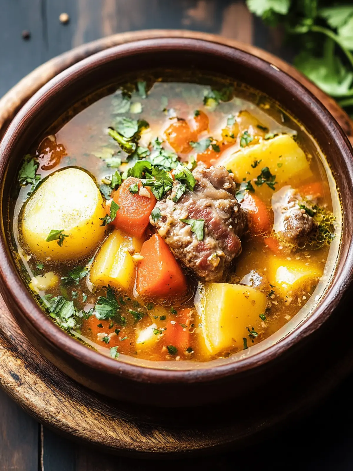 Chilean Cazuela (Meat and Vegetable Soup)
