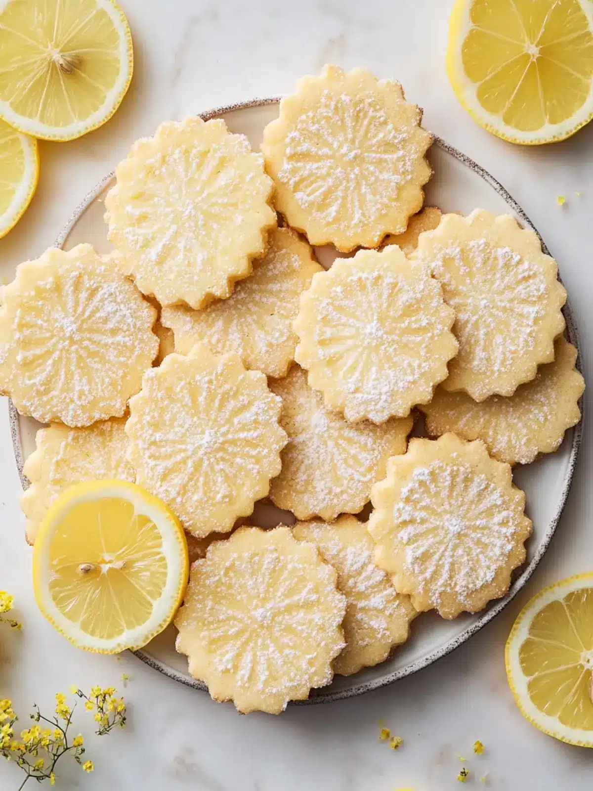 Lemon Shortbread Cookies