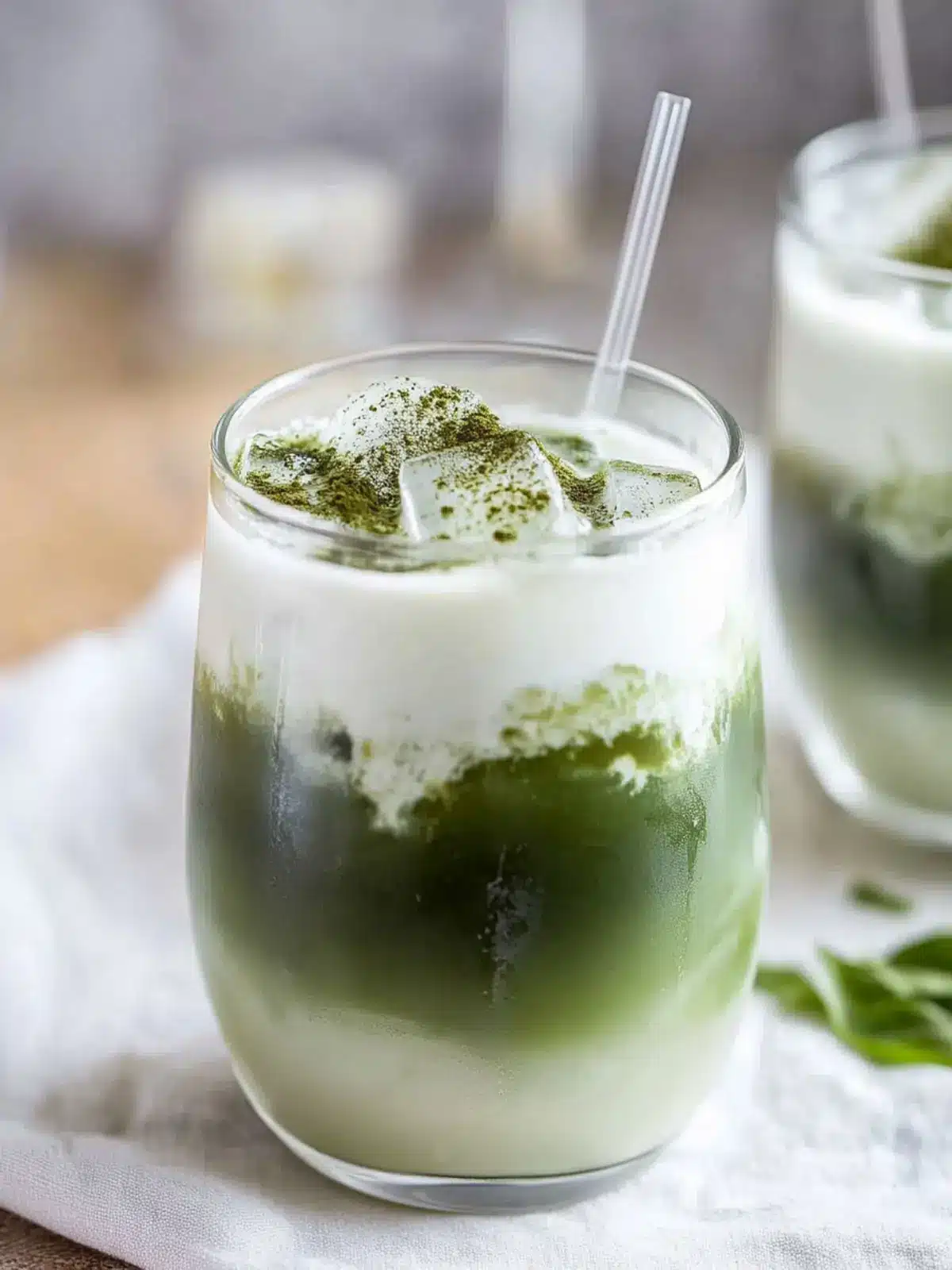 Iced Coconut Matcha Latte