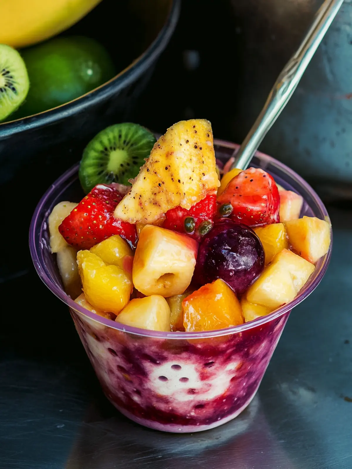 Colombian Cholao (Fruit Salad with Syrup)