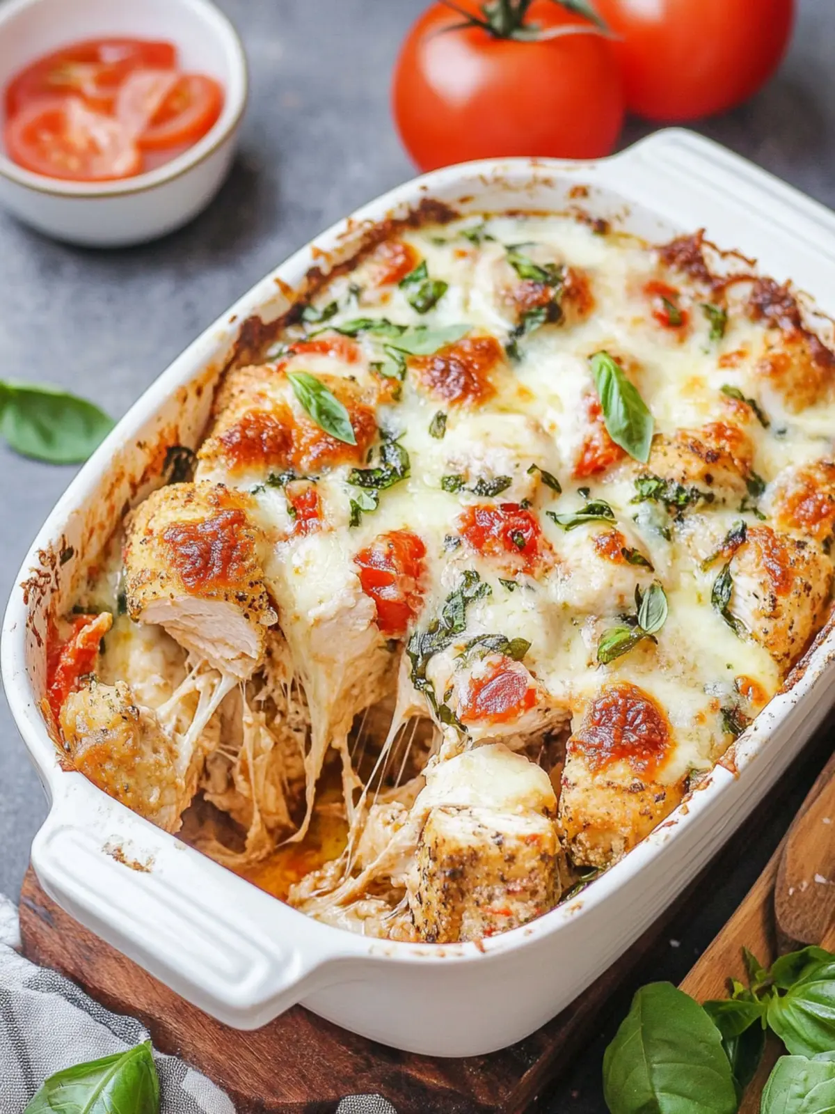 Bruschetta Chicken Bake
