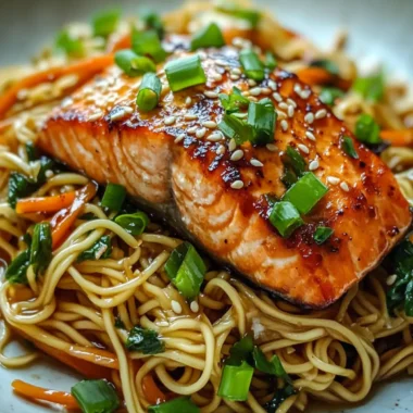 Asian Salmon & Noodles: Quick, Delicious Takeout Alternative!