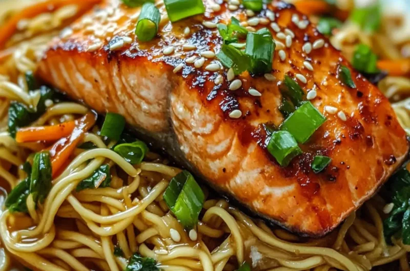 Asian Salmon & Noodles: Quick, Delicious Takeout Alternative!