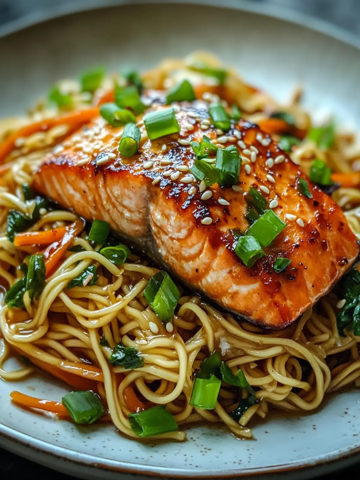 Asian Salmon & Noodles: Quick, Delicious Takeout Alternative!