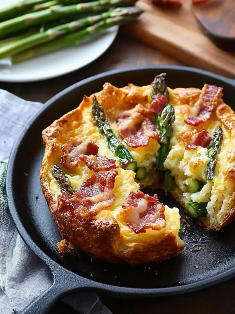 Asparagus and Double Smoked Bacon Popover: Your New Breakfast Hero 3 Asparagus and Double Smoked Bacon Popover