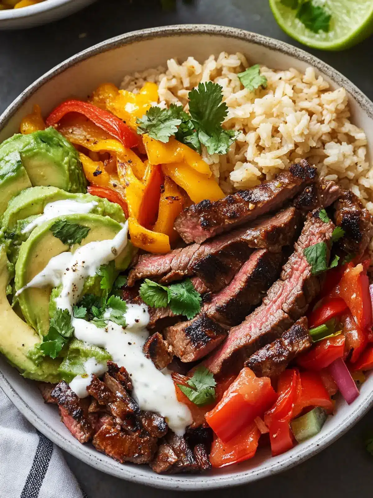 Steak Fajita Power Bowls