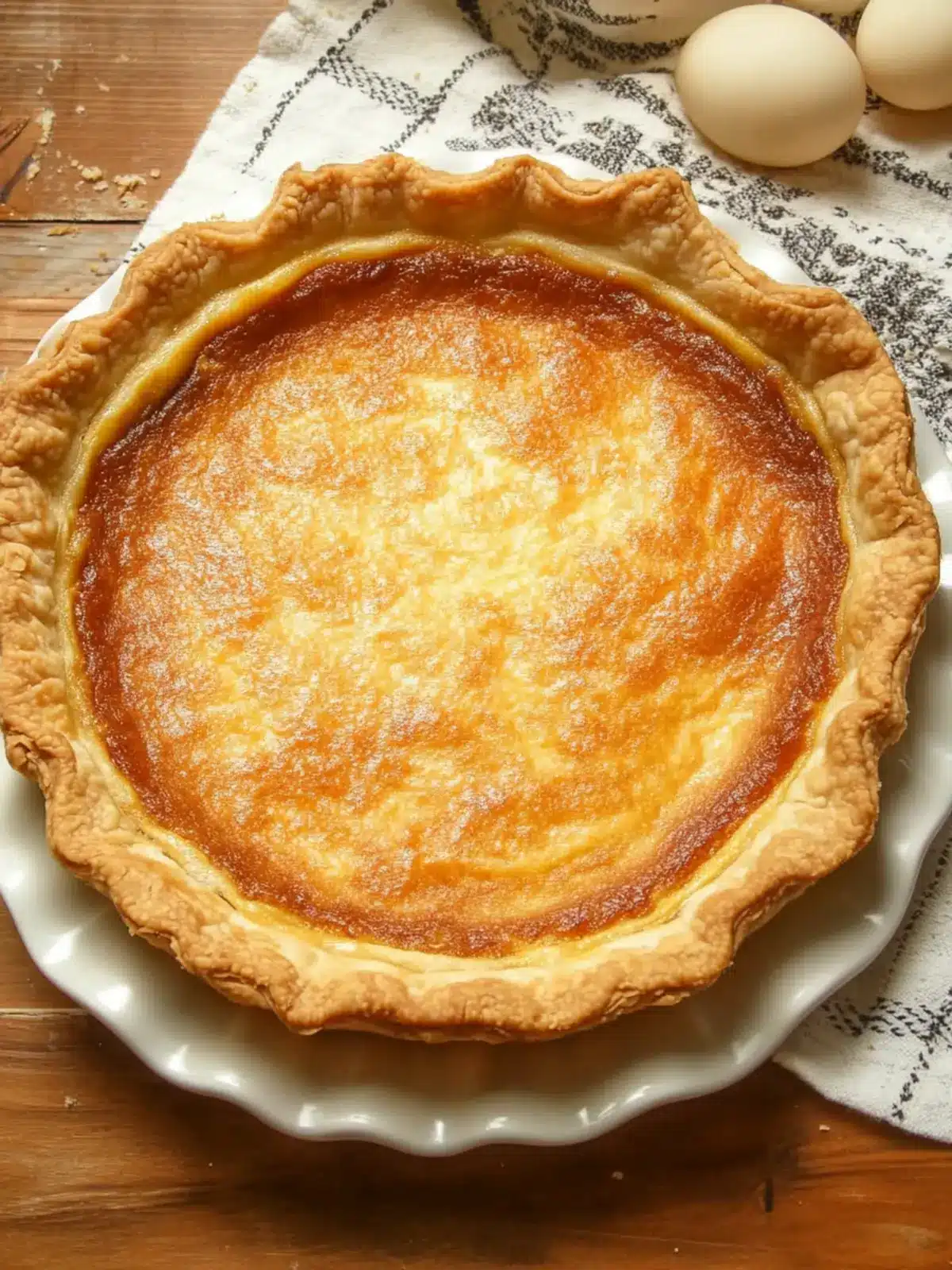 Delicious Egg Pie Recipe with Flaky Crust for Sweet Cravings 3 Egg Pie Recipe