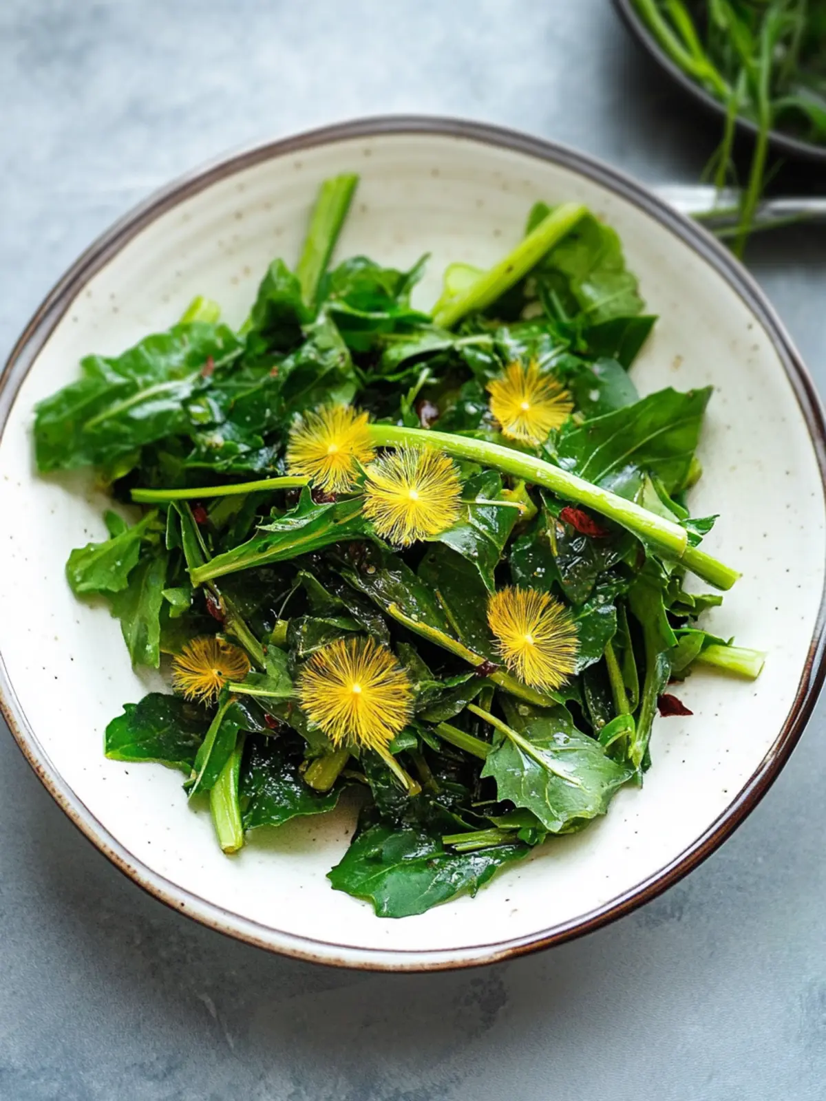 Refreshing Dandelion Salad (Mindeulle Muchim) to Brighten Spring 3 Dandelion Salad (Mindeulle Muchim)