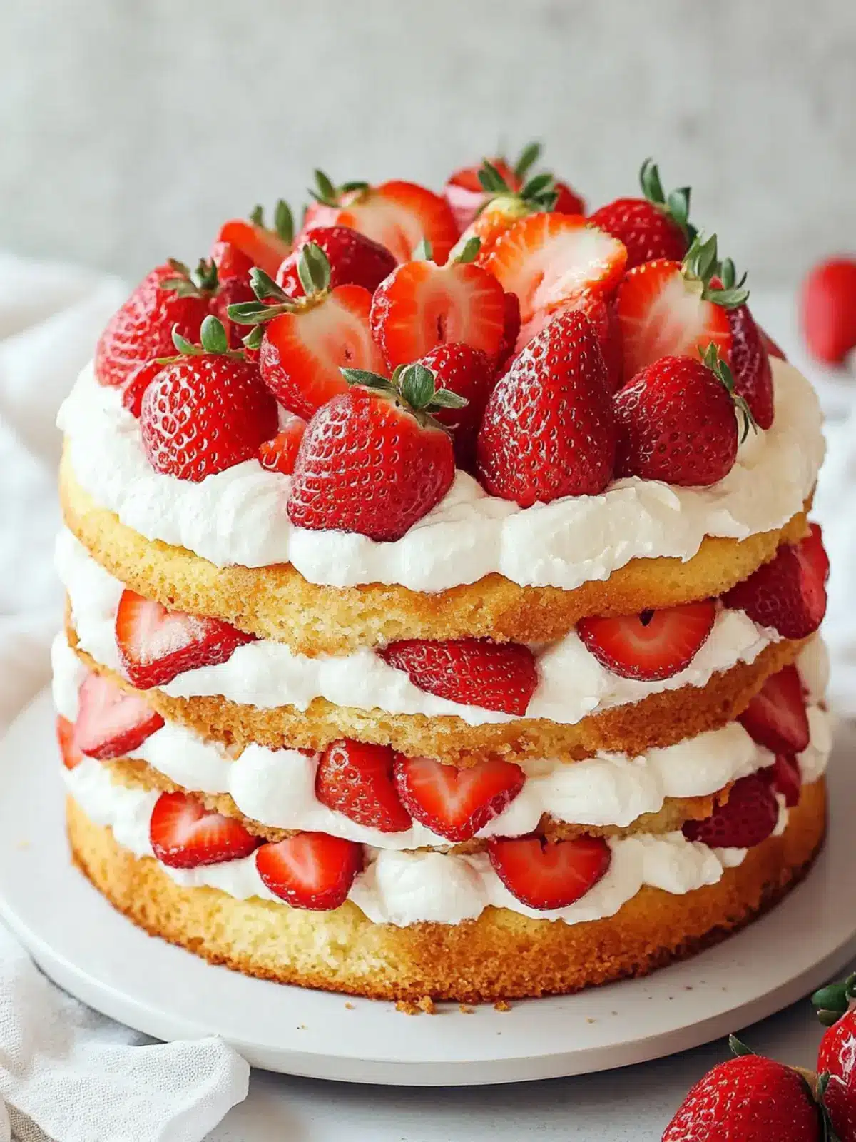 Strawberry Shortcake Cake
