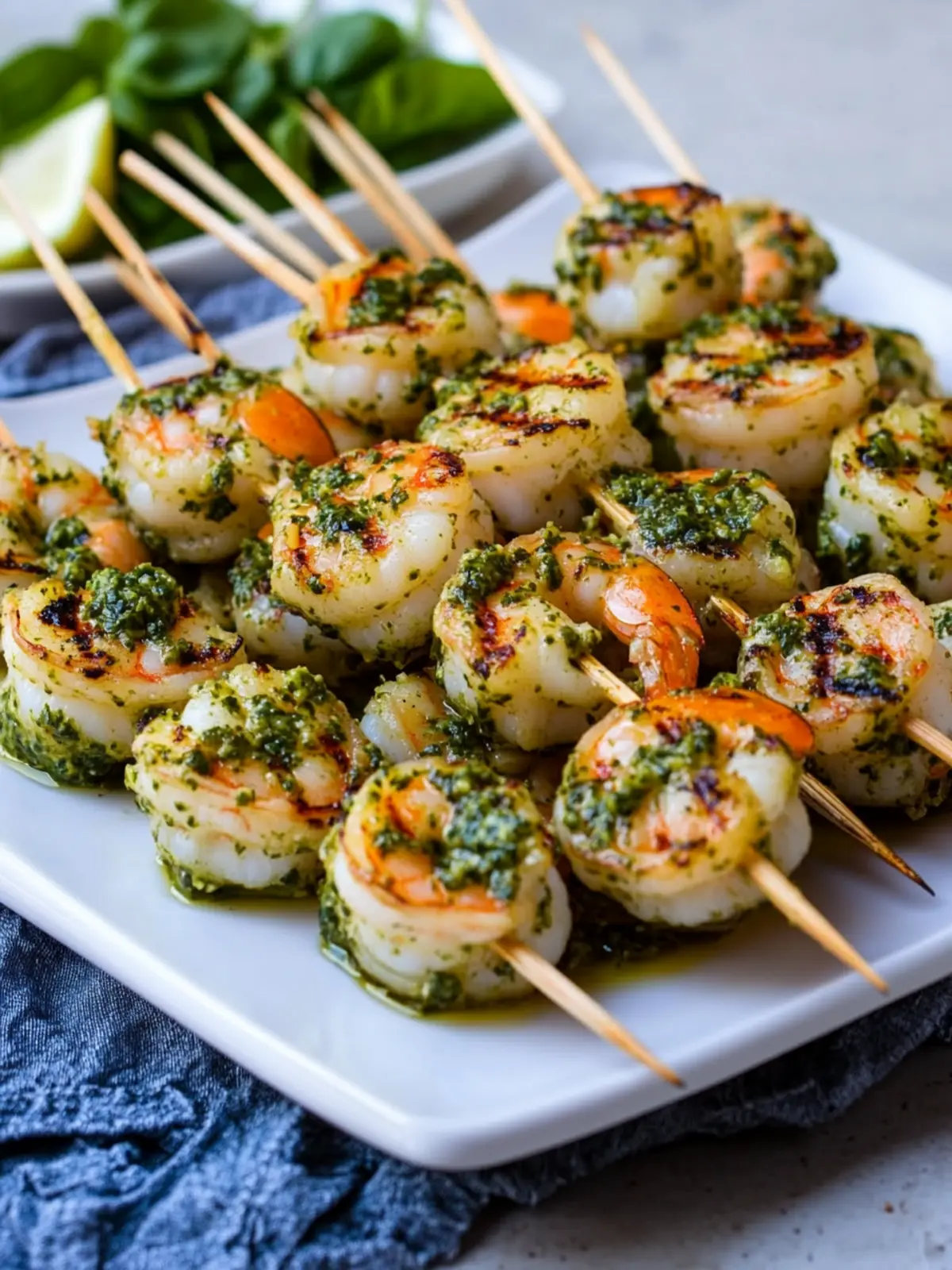 Pesto Grilled Shrimp
