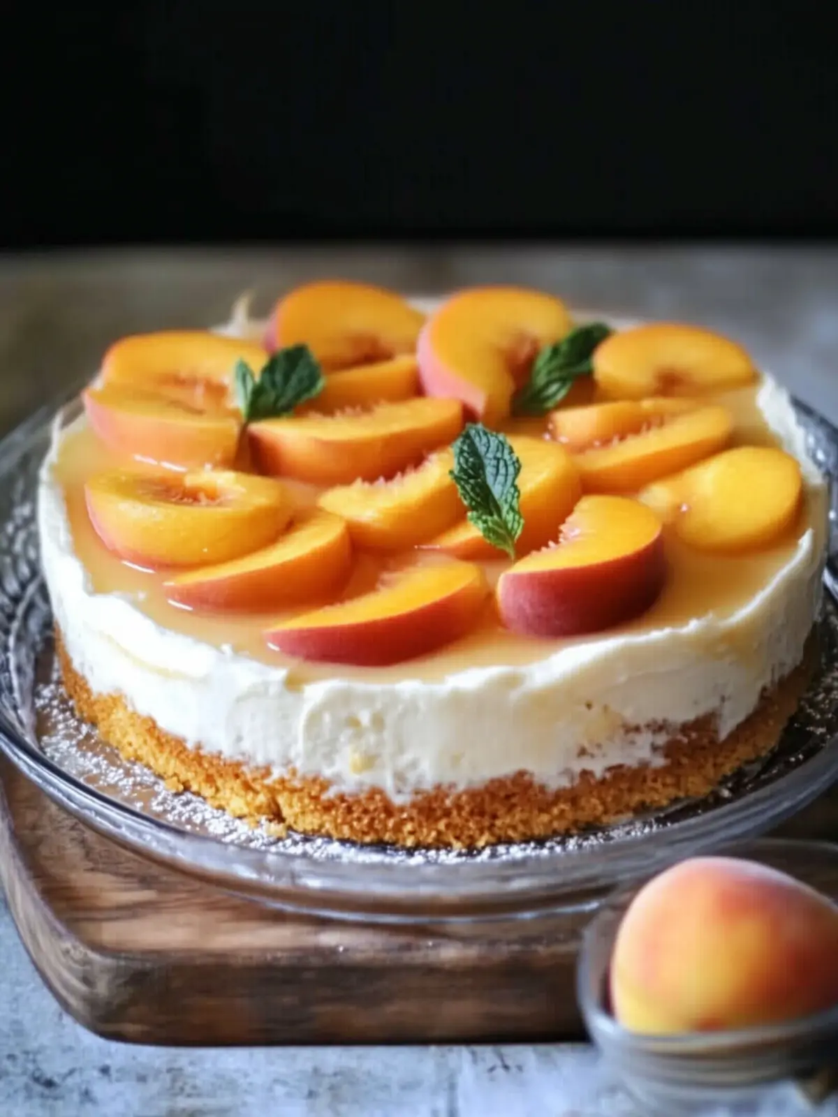 Easy No-Cook Peach Refrigerator Cake for Sweet Summer Bliss 4 Peach Refrigerator Cake