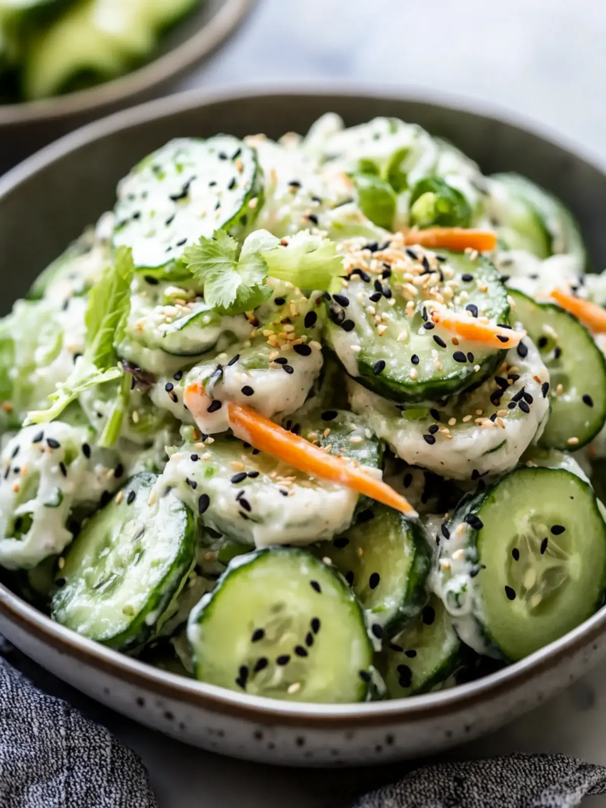California Roll Cucumber Salad: Sushi in a Bowl