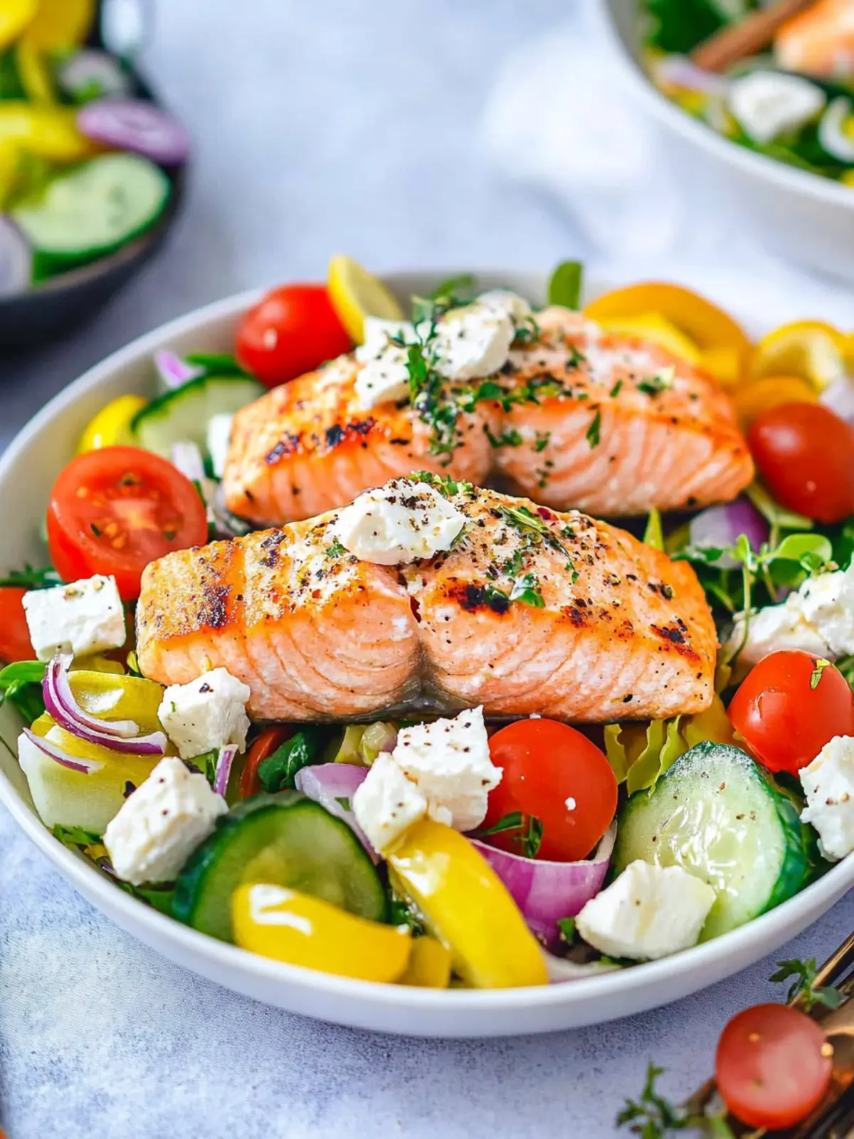 Greek Salmon Salad