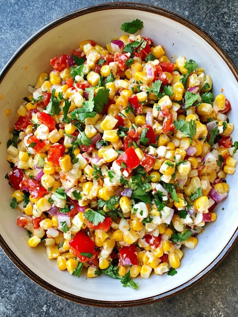 Delicious Mexican Corn Salad No Mayo for a Fresh Twist 3 Mexican Corn Salad (No Mayo)