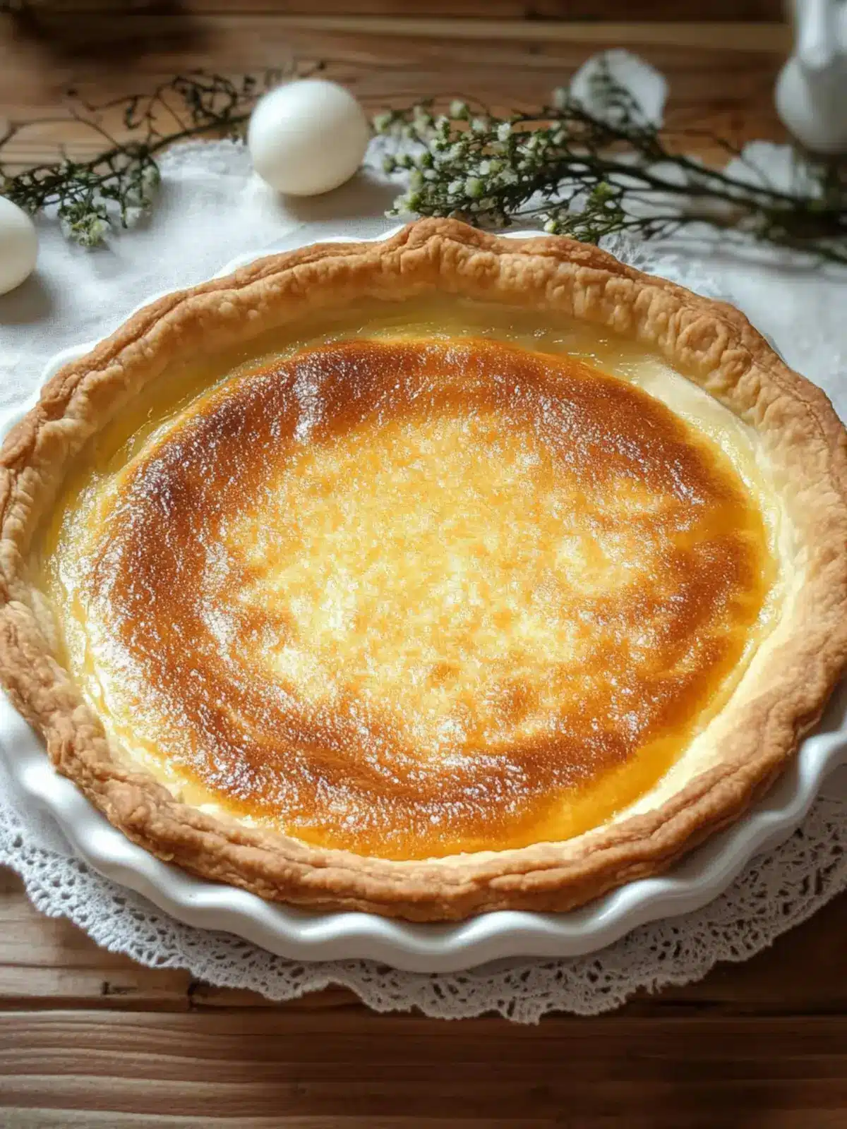 Delicious Egg Pie Recipe with Flaky Crust for Sweet Cravings 2 Egg Pie Recipe