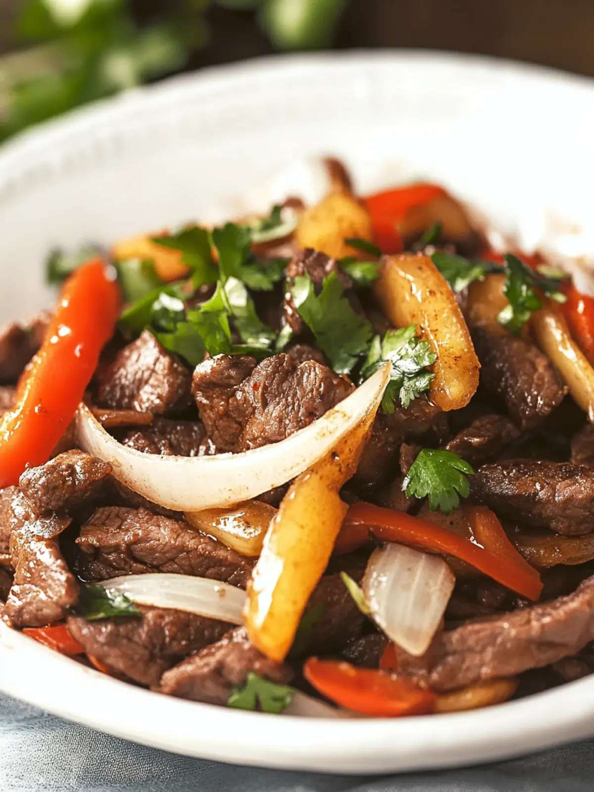 Peruvian Lomo Saltado (Stir Fried Beef)