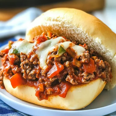 Crockpot Pizza Sloppy Joes