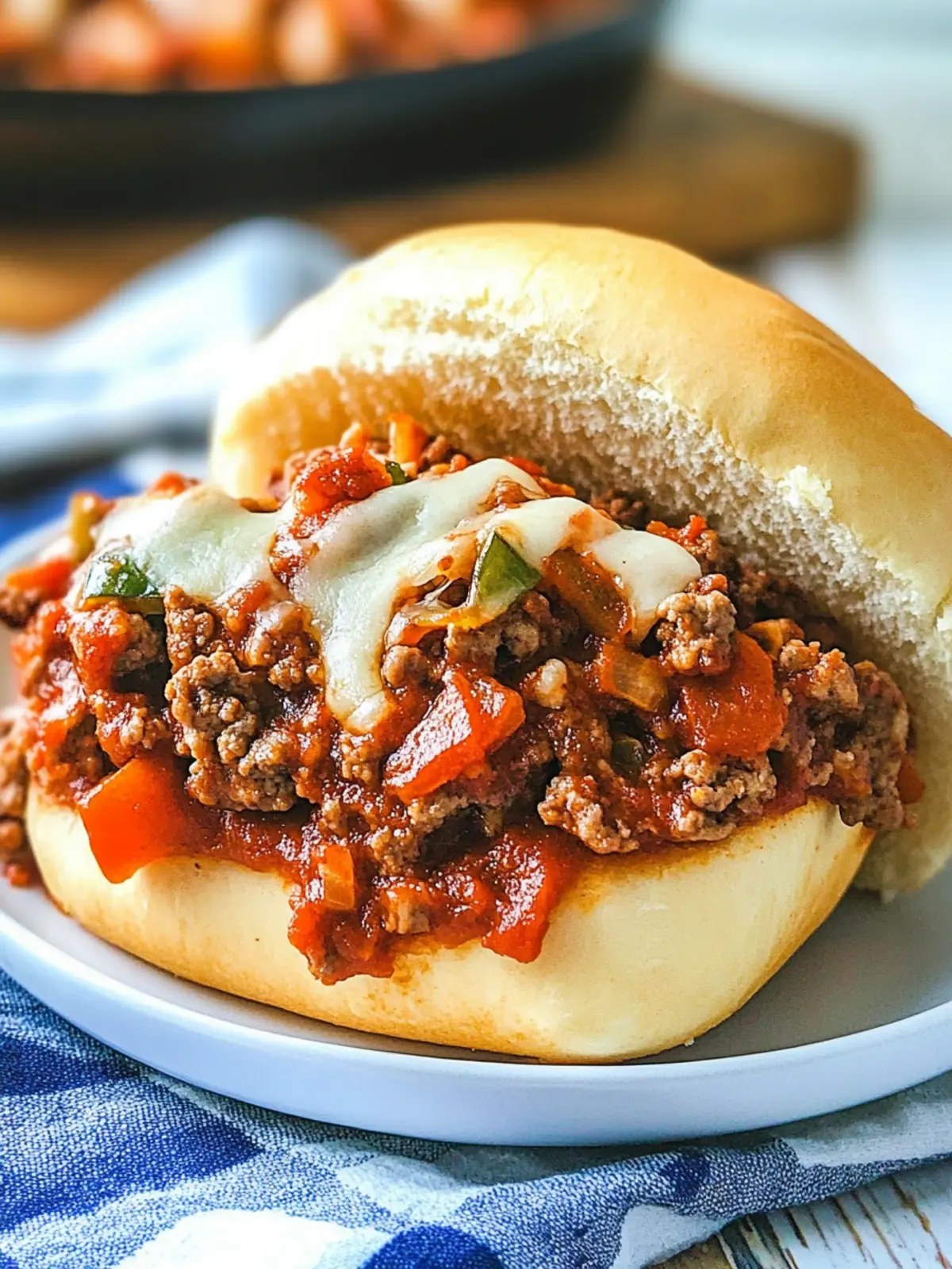 Crockpot Pizza Sloppy Joes