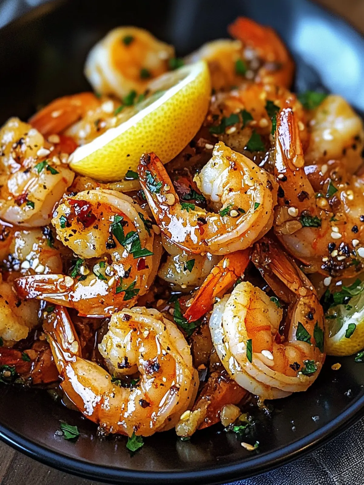 Spicy Lemon Garlic Shrimp