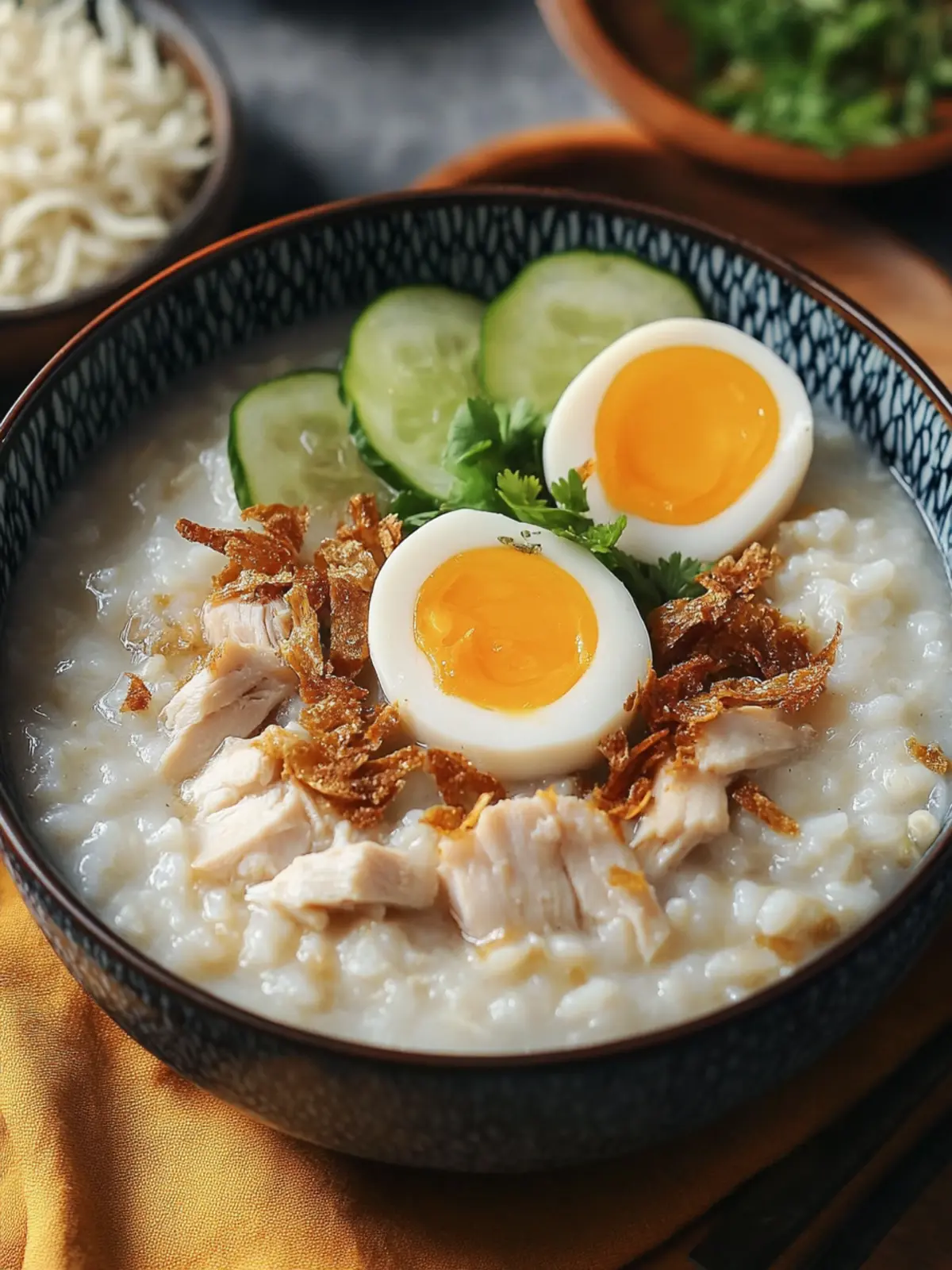 Filipino Arroz Caldo (Chicken and Rice Porridge)