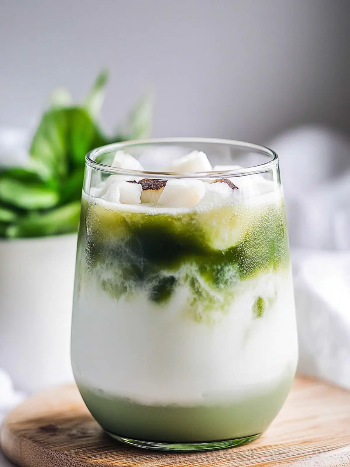 Iced Coconut Matcha Latte