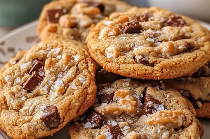 Brown Butter Coffee Toffee Cookies