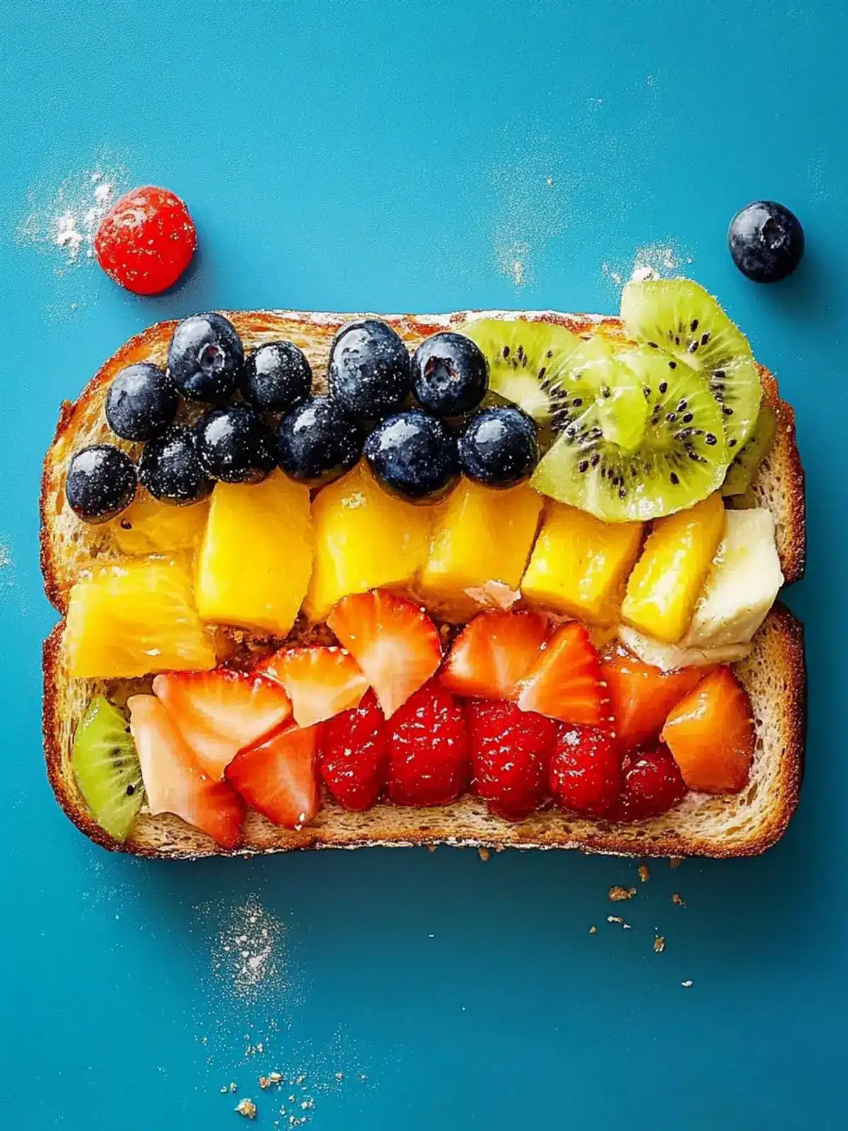 Vibrant Rainbow Fruit Toast: A Colorful Breakfast Delight 3 Rainbow Fruit Toast
