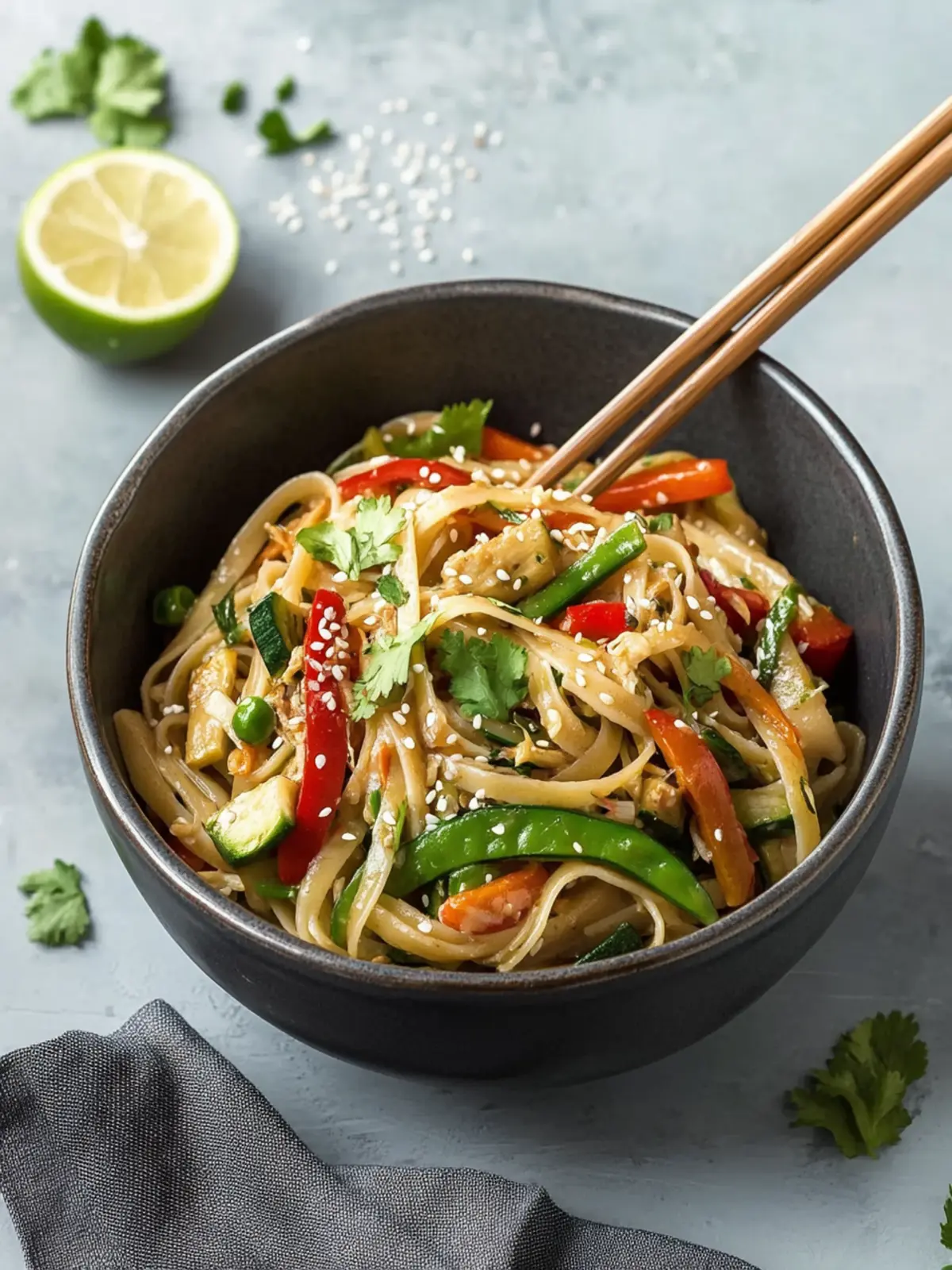 Delicious Asian Vegetable Pasta in 30 Minutes or Less 4 Asian Vegetable Pasta