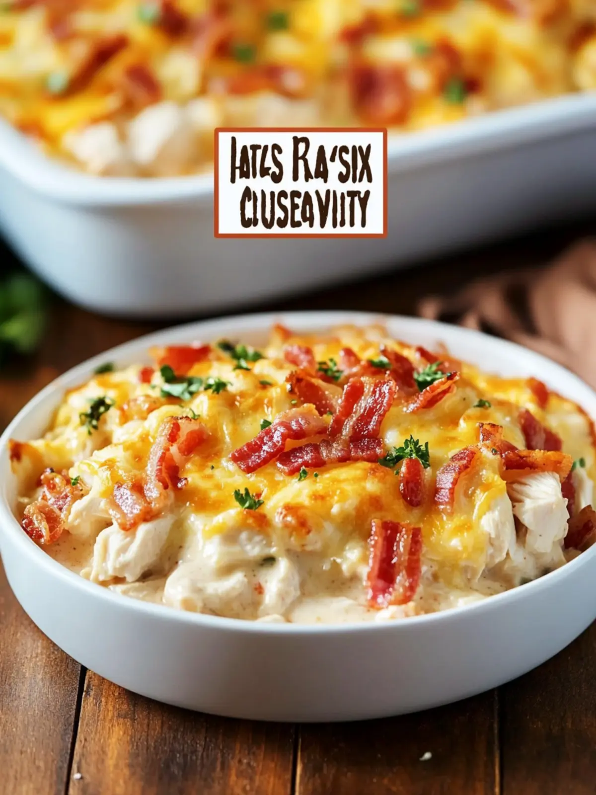 Irresistible Easy Chicken Bacon Ranch Casserole for Busy Nights 3 Easy Chicken Bacon Ranch Casserole