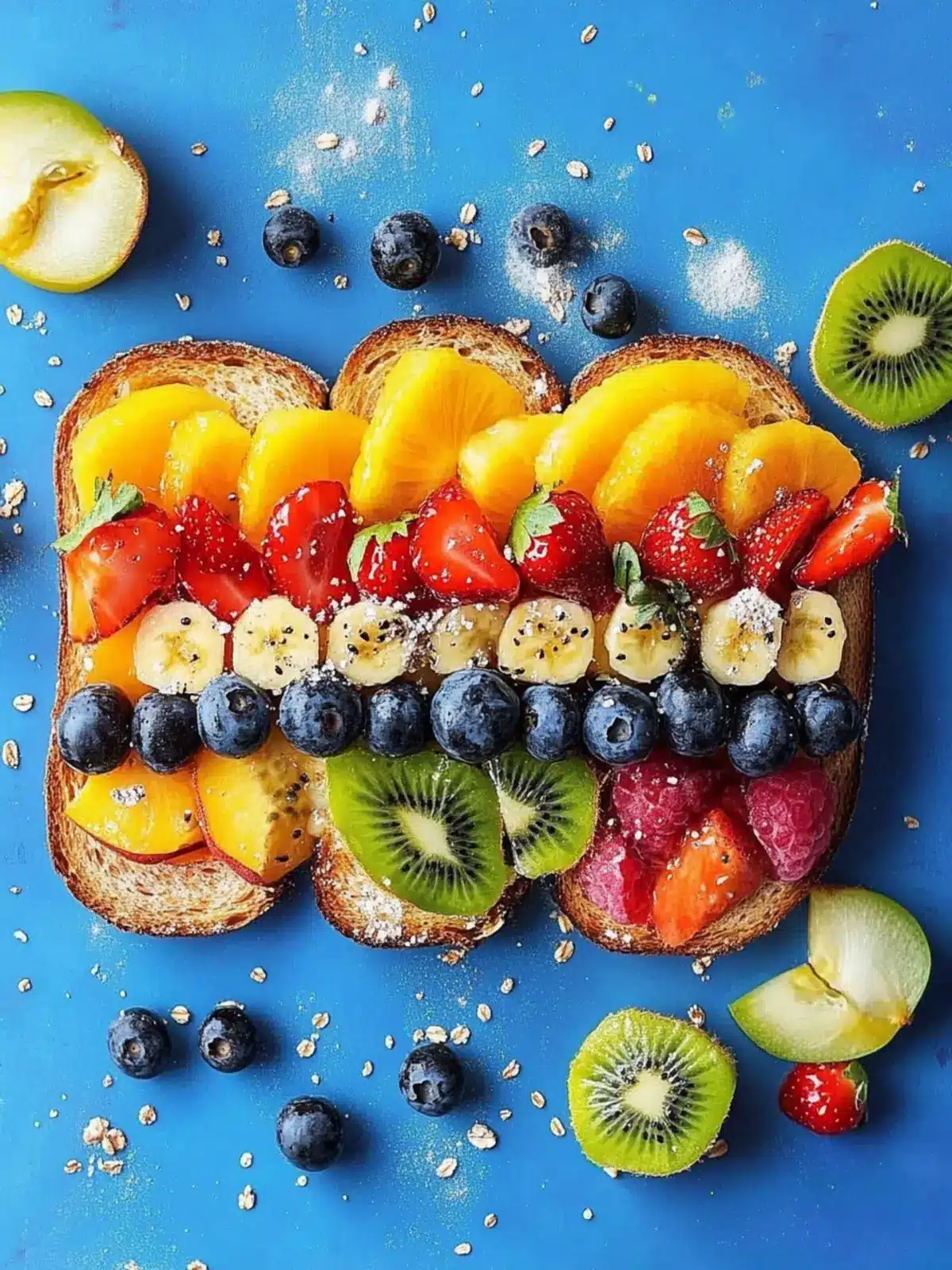 Vibrant Rainbow Fruit Toast: A Colorful Breakfast Delight 4 Rainbow Fruit Toast