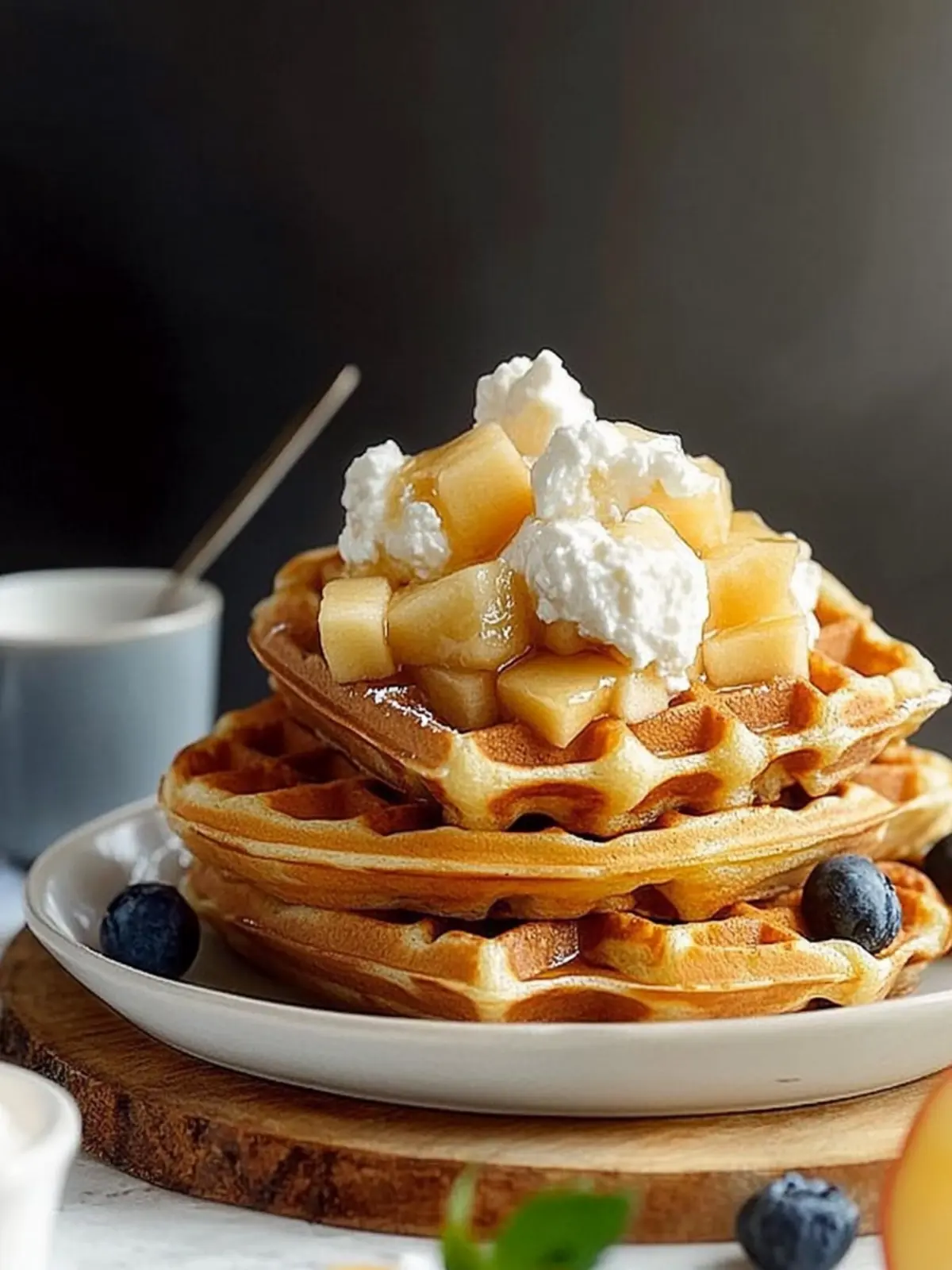 Irresistible Apple Pie Ricotta Waffles for Cozy Mornings 2 Apple Pie Ricotta Waffles