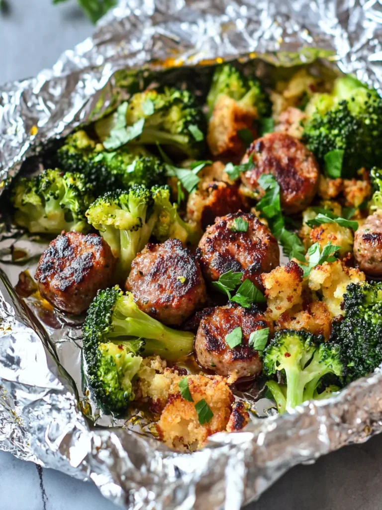 Sausage Broccoli Foil Packets: Quick Keto Delight in 30 Minutes 2 Sausage Broccoli Foil Packets