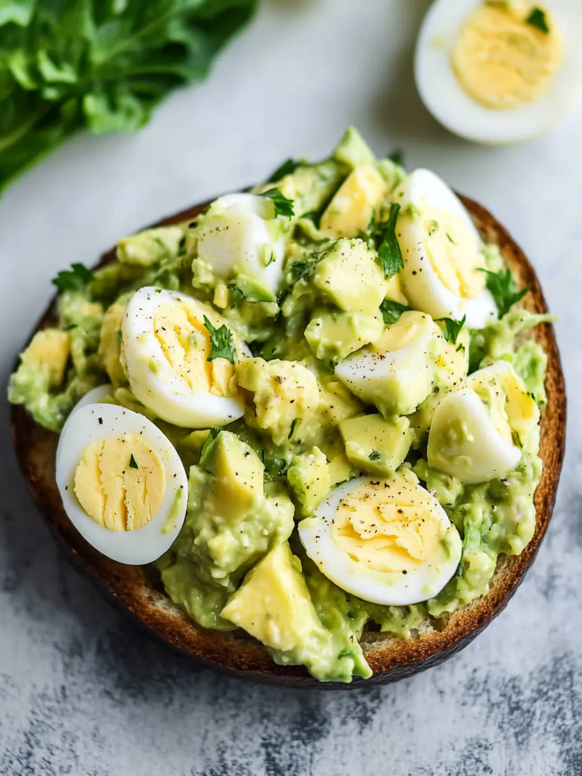 Deliciously Creamy Avocado Egg Salad in 20 Minutes 4 Avocado Egg Salad
