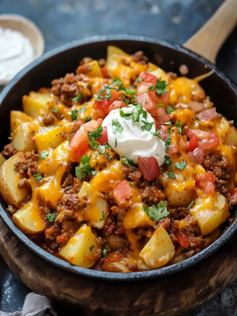 Easy Cheesy Taco Potatoes for a Quick Family Dinner Delight 3 Easy Cheesy Taco Potatoes