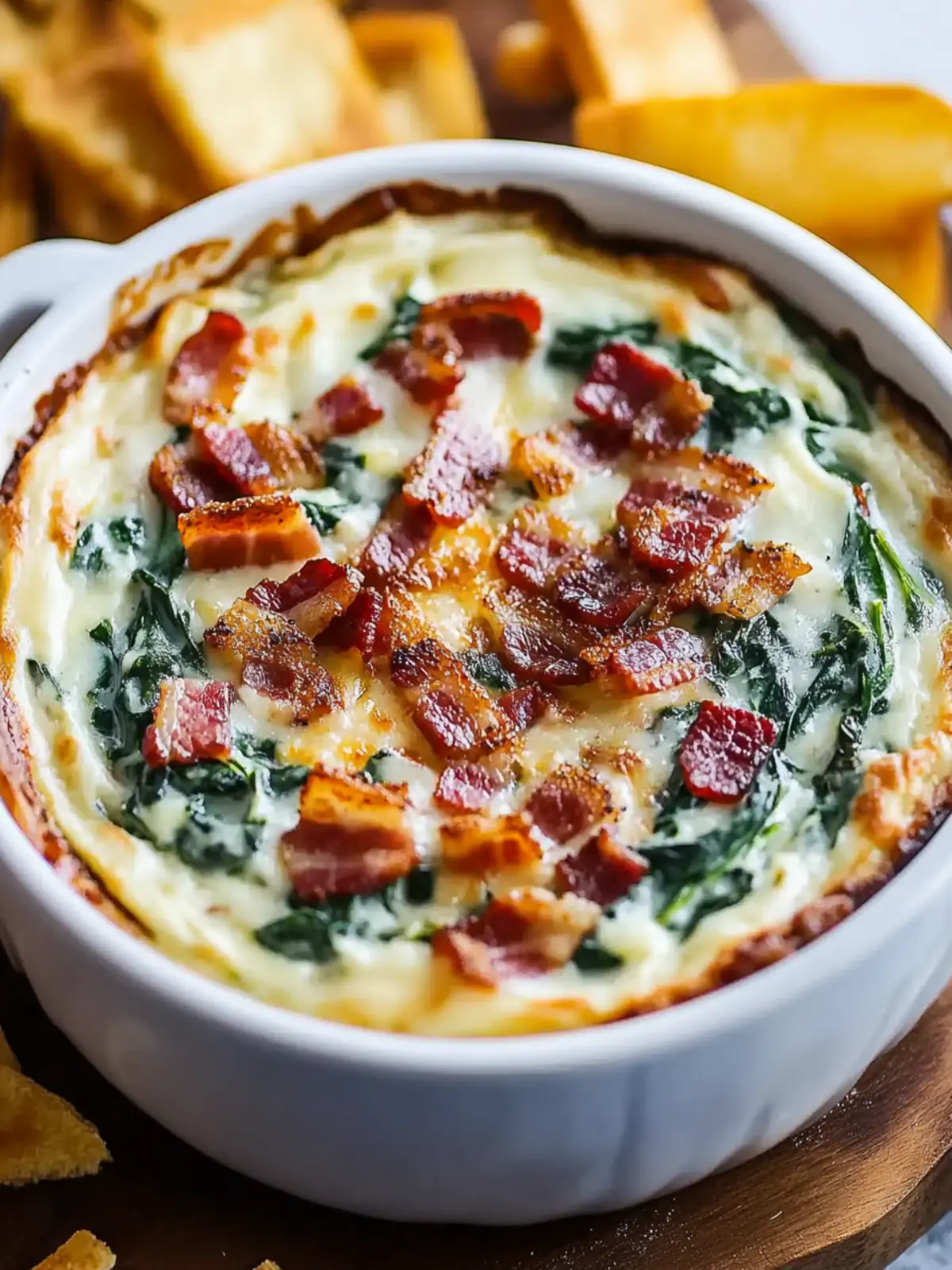 Ultimate Crock Pot Bacon Spinach Dip for Every Gathering 3 Crock Pot Bacon Spinach Dip