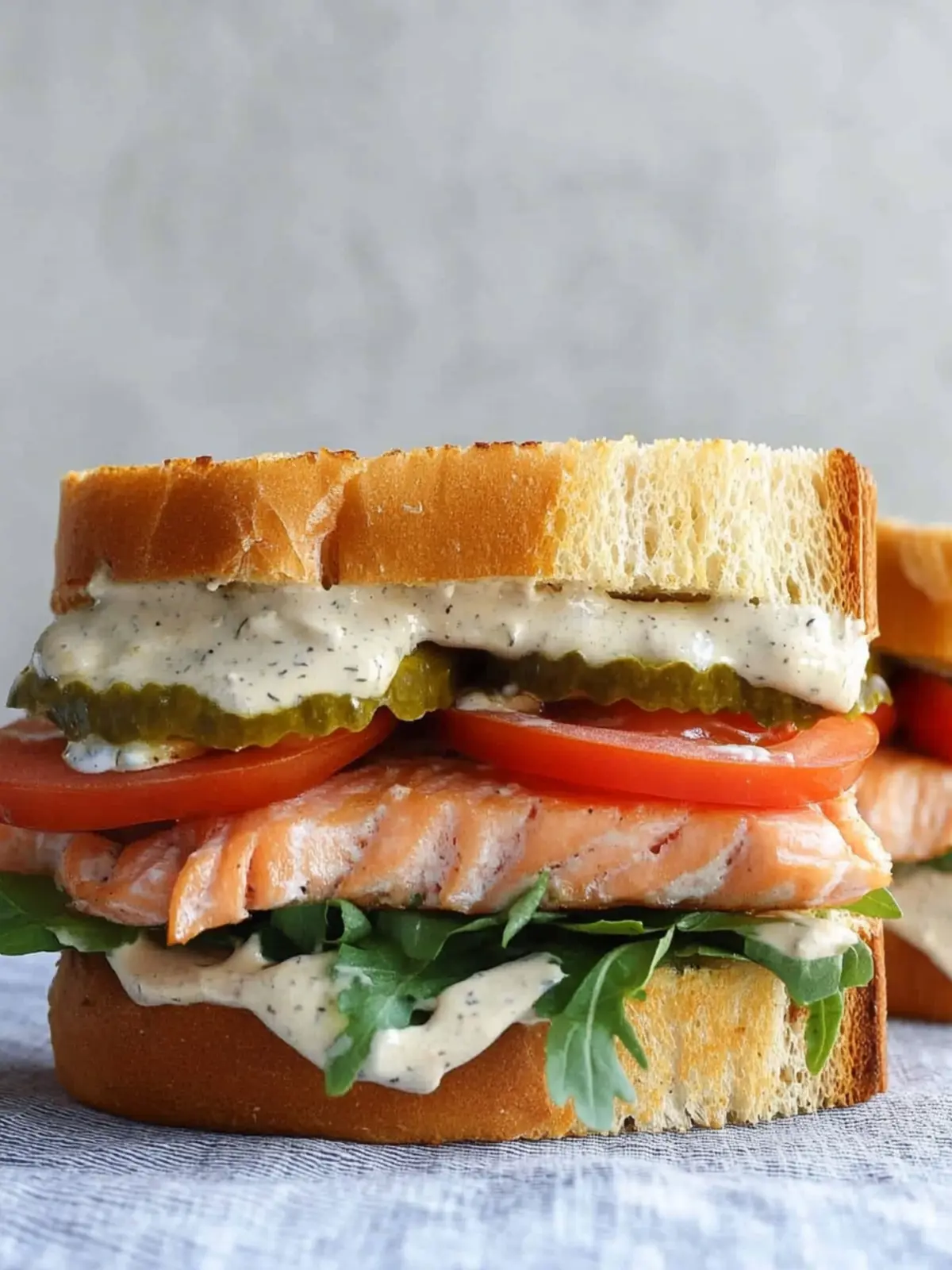 Savory Salmon Sandwich with Zesty Dijon Sauce in 15 Minutes 3 Salmon Sandwich with Dijon Sauce