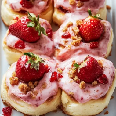 Strawberry Crunch Cinnamon Rolls That Will Brighten Your Morning 9 Strawberry Crunch Cinnamon Rolls