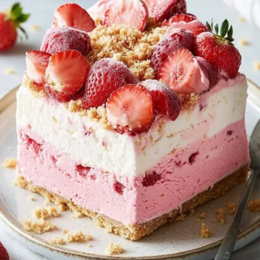 Strawberry Ice Cream Cake