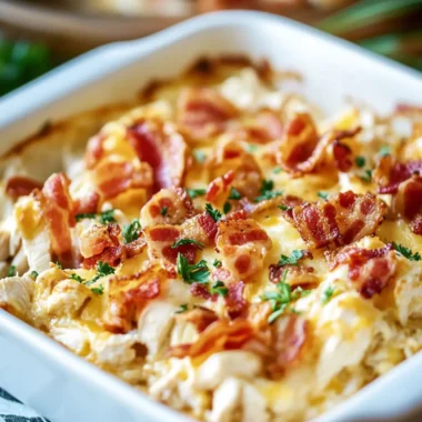 Easy Chicken Bacon Ranch Casserole